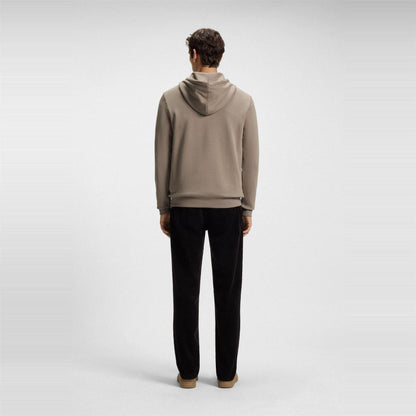 Brown - Side - Boss Mens Wetalk Pullover Hoodie