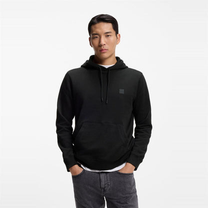 Jet Black - Back - Boss Mens Wetalk Pullover Hoodie