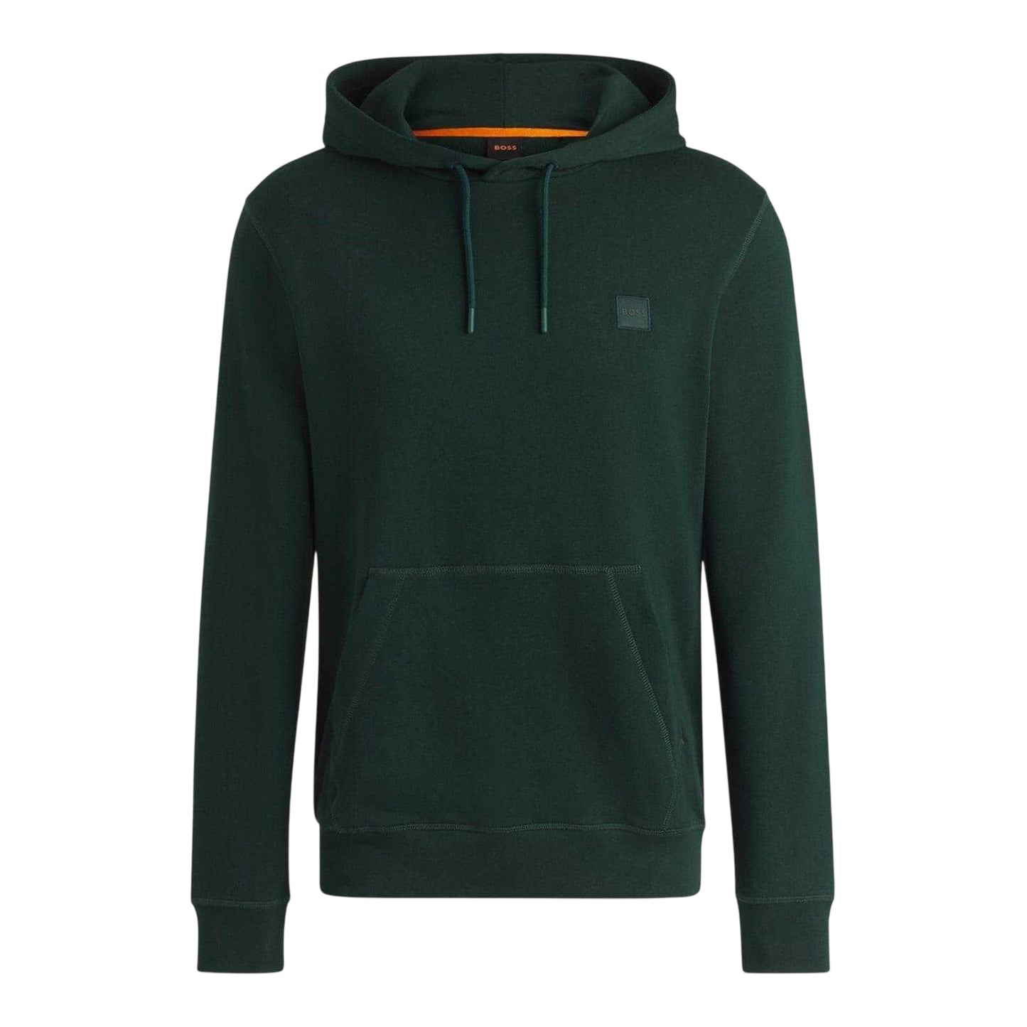 Green - Front - Boss Mens Wetalk Pullover Hoodie