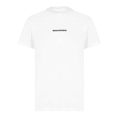 White - Front - Maharishi Unisex Adult Miltype Embroidered Organic Cotton T-Shirt