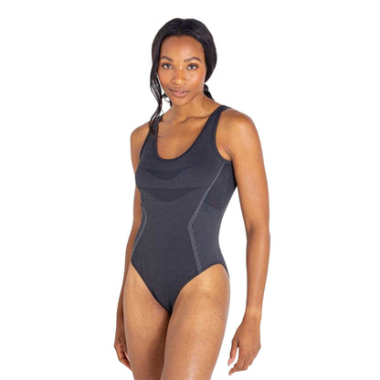Black - Lifestyle - Dare 2B Womens-Ladies Don´t Sweat It One Piece Swimsuit