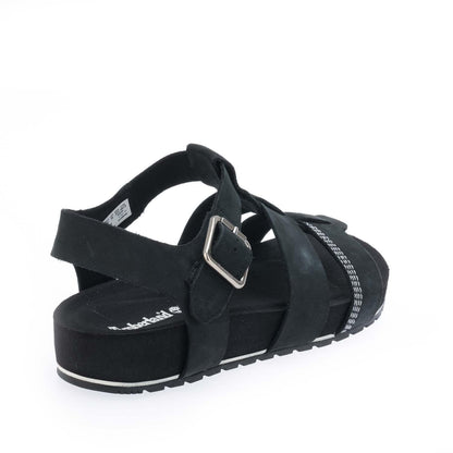 Black - Side - Timberland Womens-Ladies Malibu Waves 2.0 Fisherman Leather Sandals