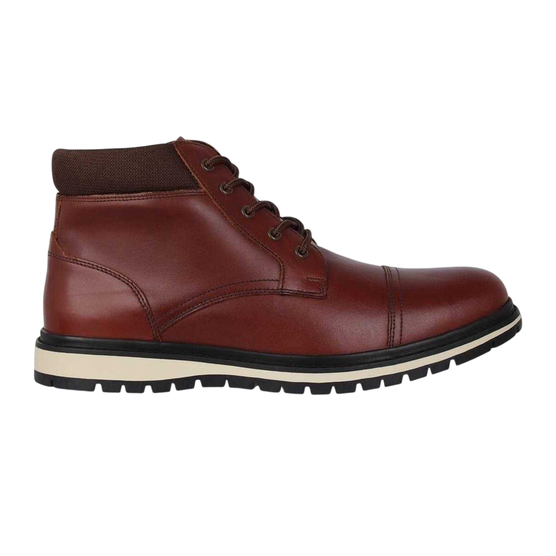 Camel - Front - Firetrap Mens Aubin Leather Boots