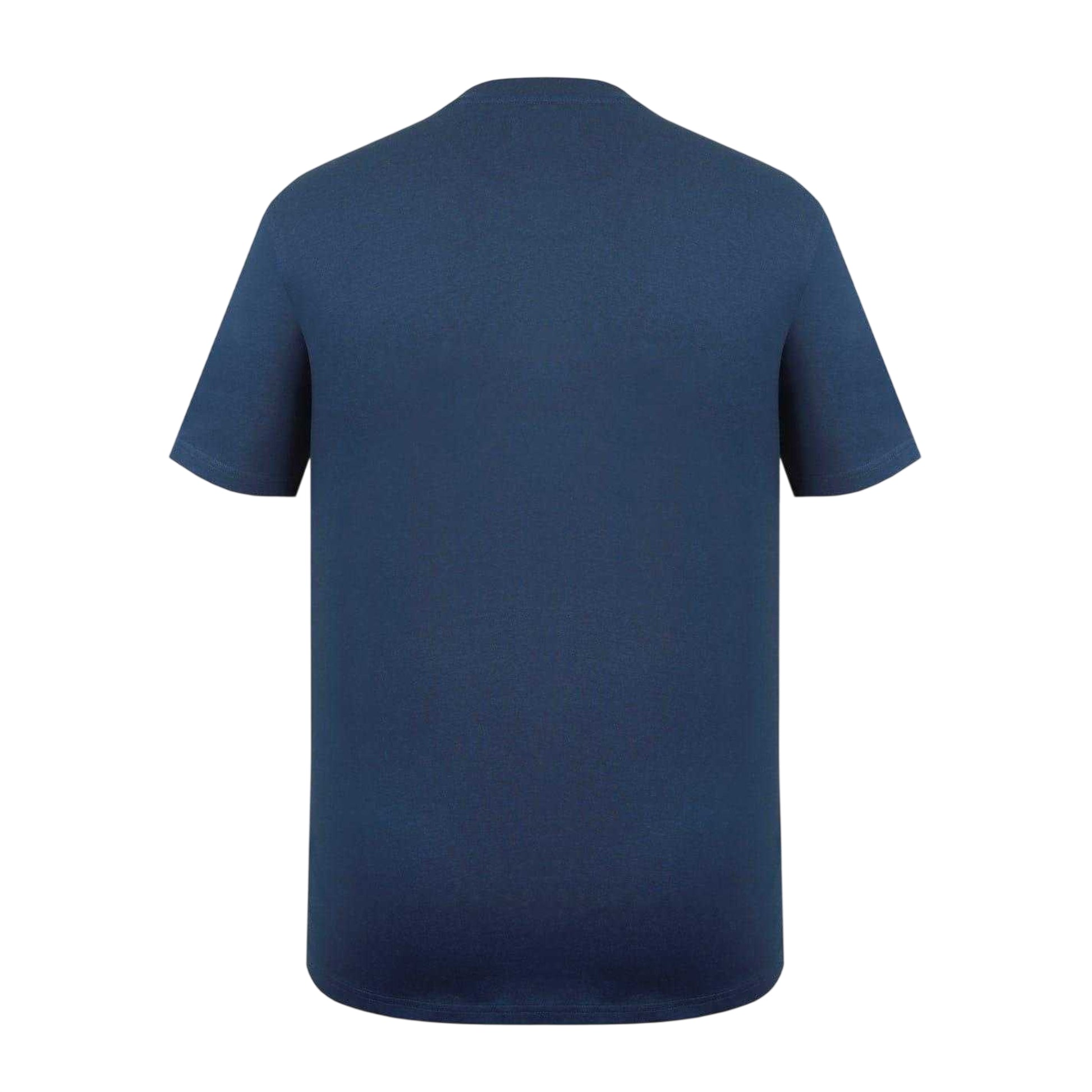 Vintage Blue - Back - Lee Cooper Mens Originals Logo T-Shirt