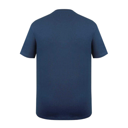 Vintage Blue - Back - Lee Cooper Mens Originals Logo T-Shirt