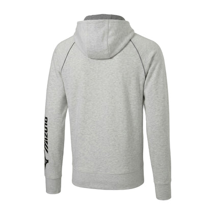 Grey Melange Melange - Back - Mizuno Womens-Ladies Regular Hoodie
