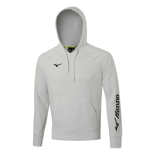 Grey Melange Melange - Front - Mizuno Womens-Ladies Regular Hoodie