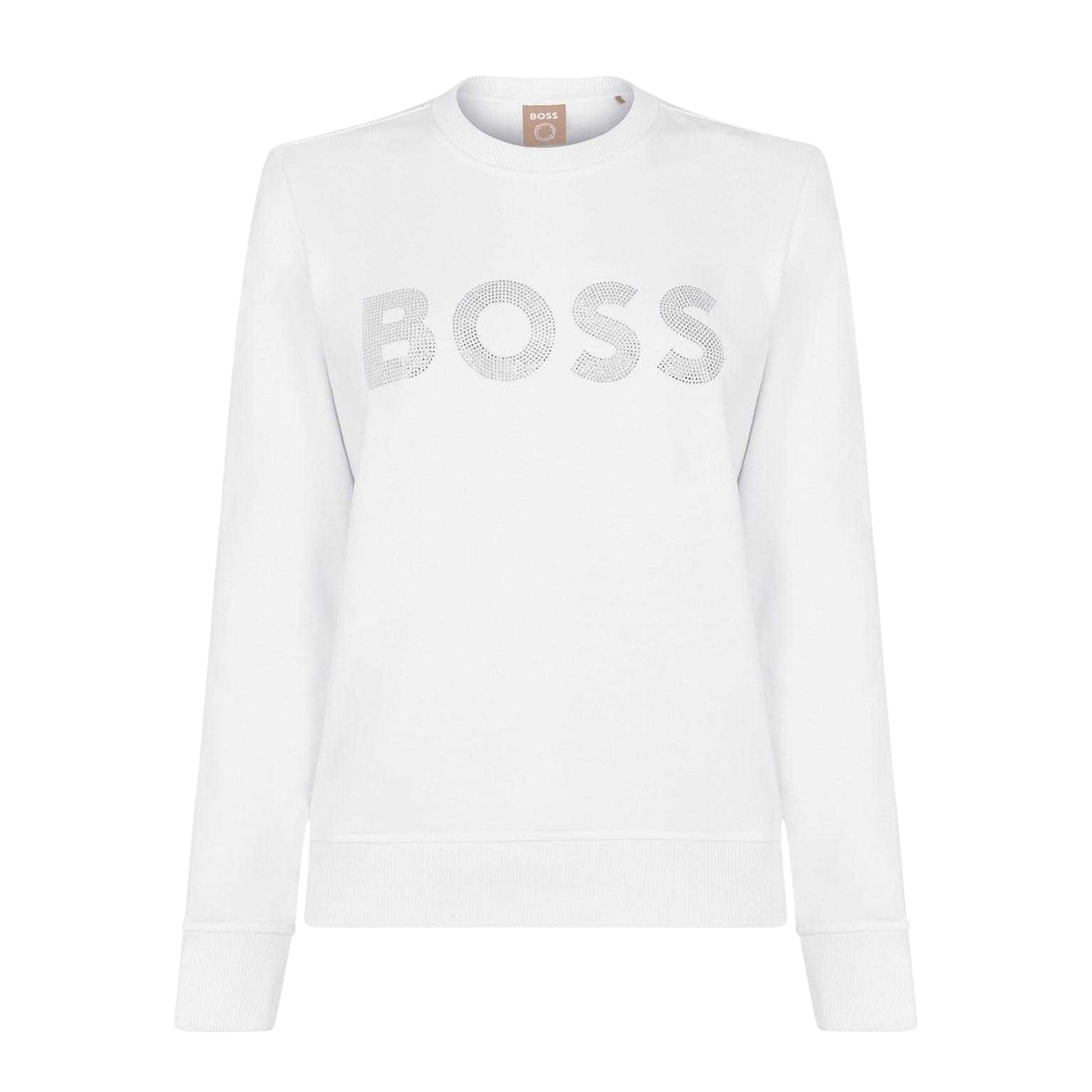 White - Front - Boss Womens-Ladies Logo Sweatshirt