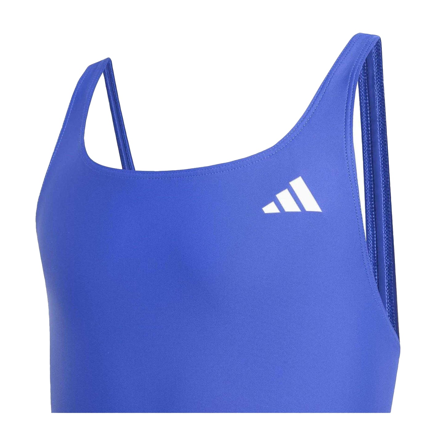 Black-White - Lifestyle - Adidas Girls Small Logo Racerback One Piece Swimsuit