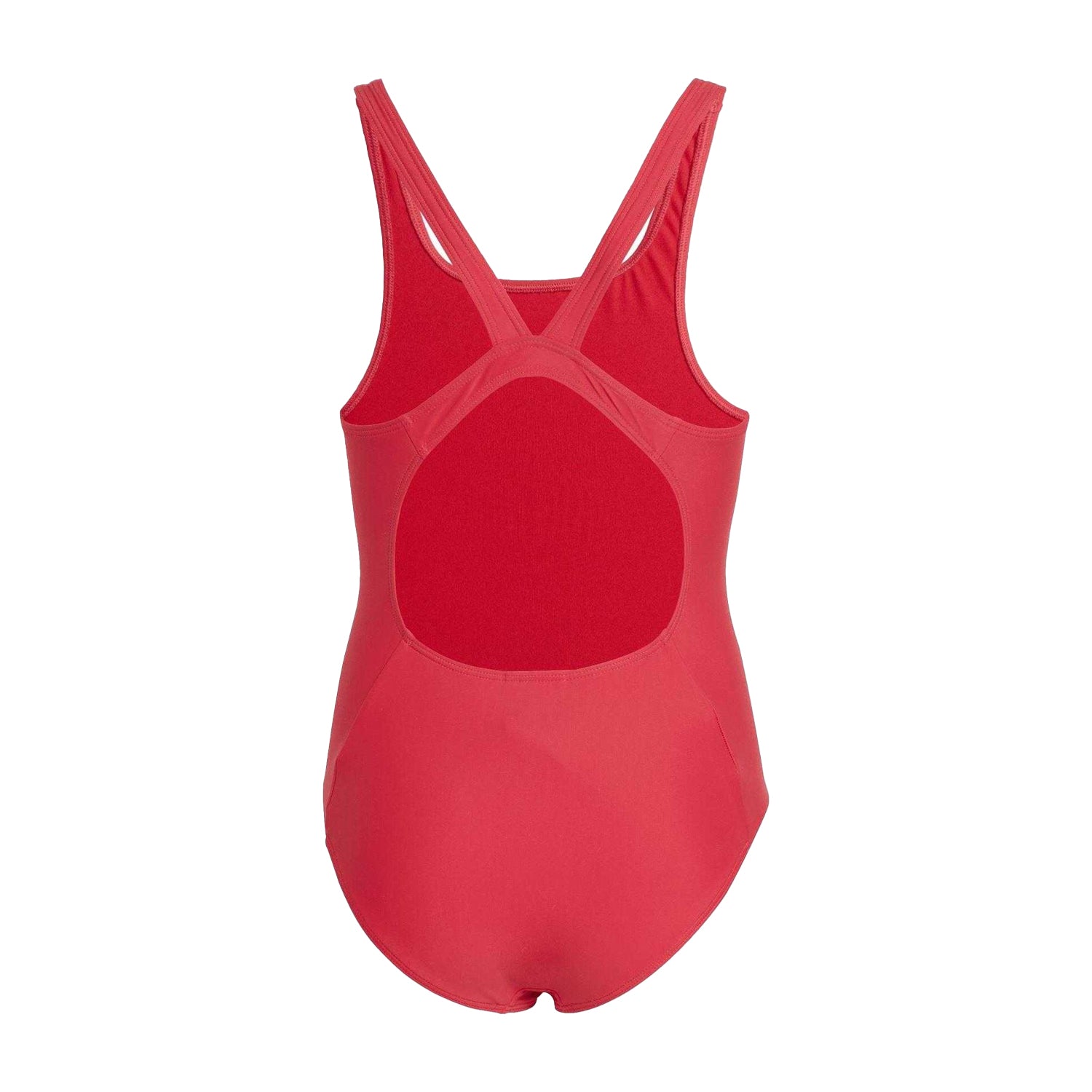 Black-White - Close up - Adidas Girls Small Logo Racerback One Piece Swimsuit