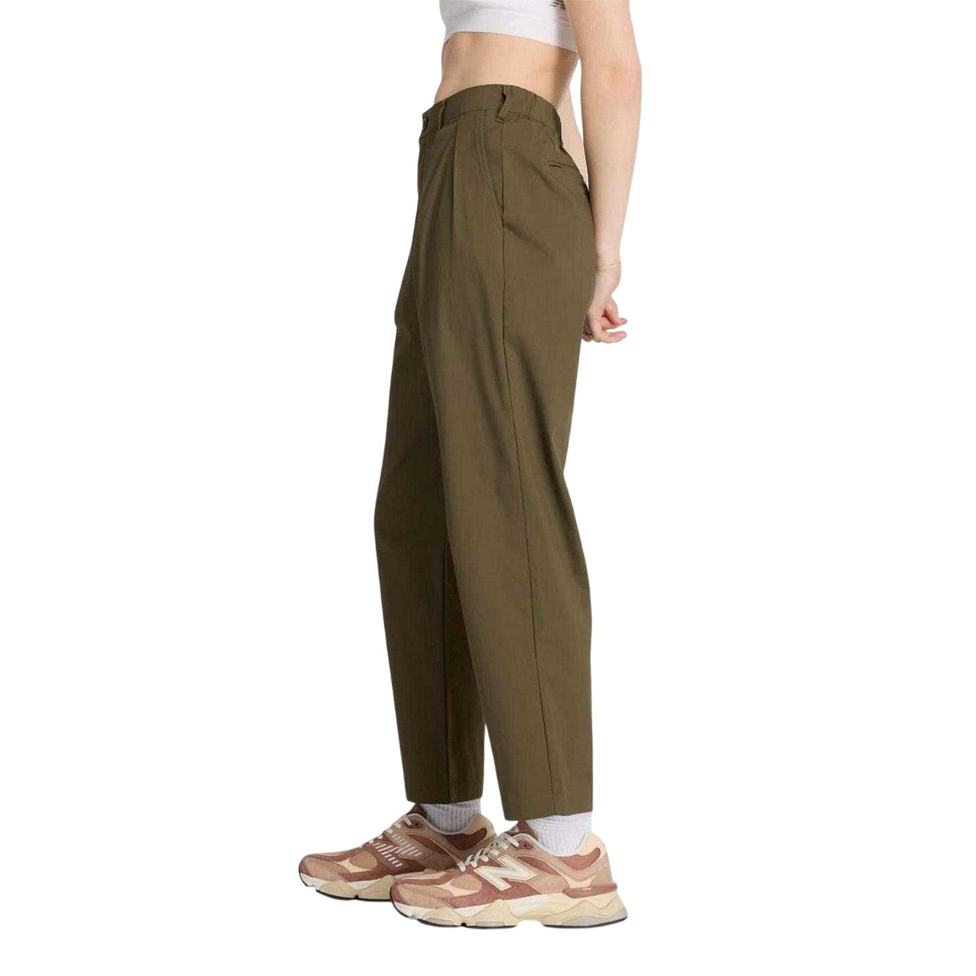 Green - Side - New Balance Womens-Ladies Boylston Trousers