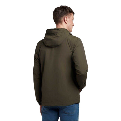 Olive - Back - Lyle & Scott Mens Full Zip Hooded Jacket