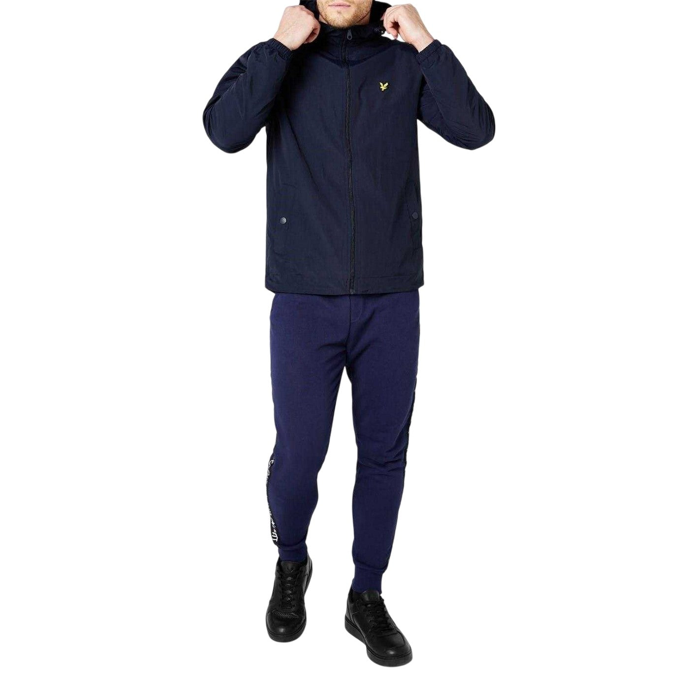 Navy - Lifestyle - Lyle & Scott Mens Full Zip Hooded Jacket
