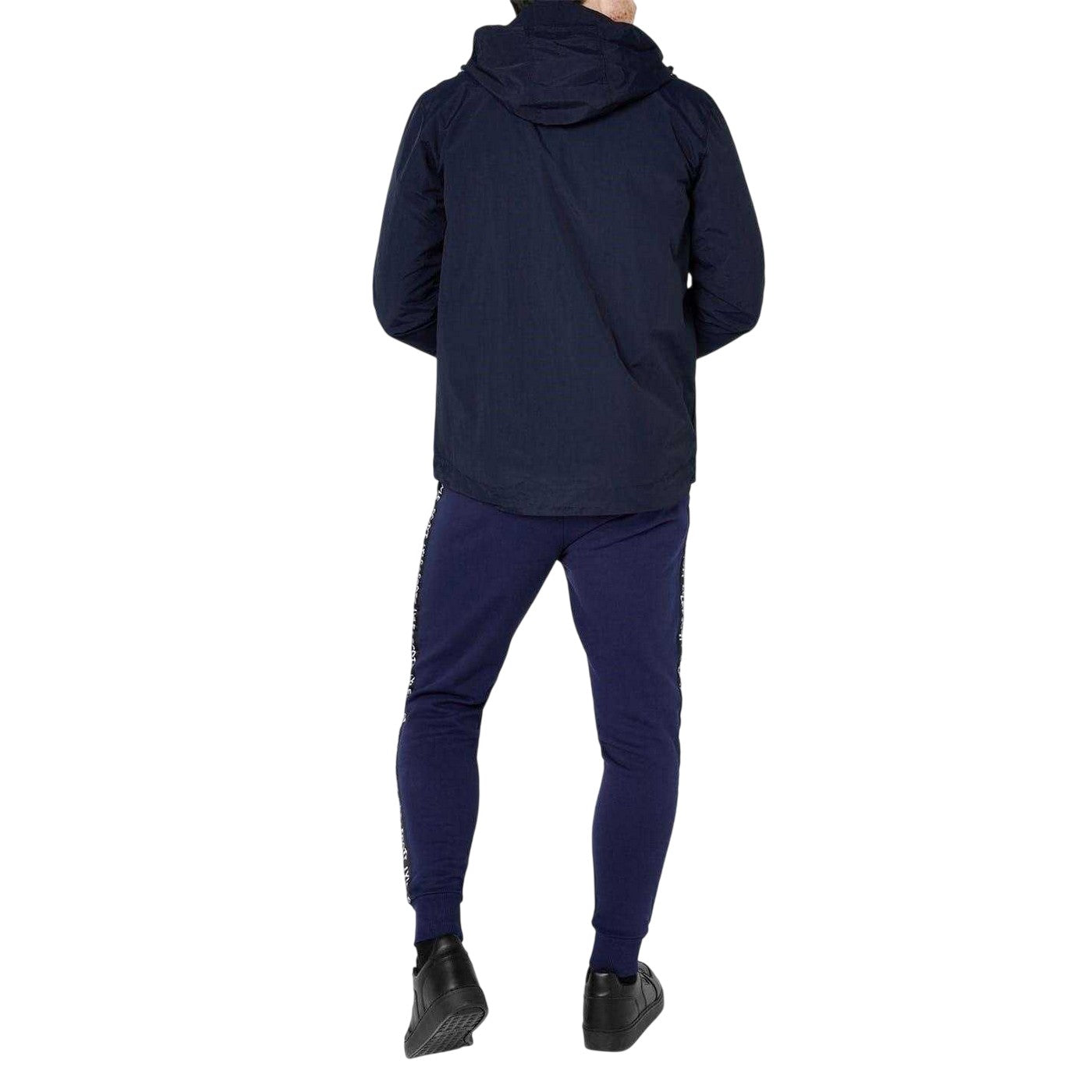 Navy - Pack Shot - Lyle & Scott Mens Full Zip Hooded Jacket