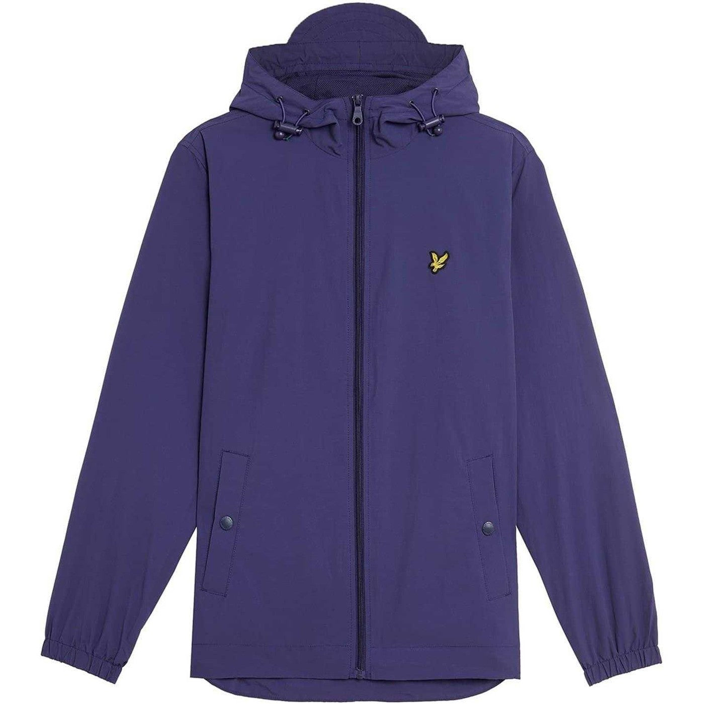 Deep Indigo - Front - Lyle & Scott Mens Full Zip Hooded Jacket