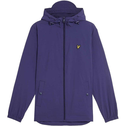 Deep Indigo - Front - Lyle & Scott Mens Full Zip Hooded Jacket