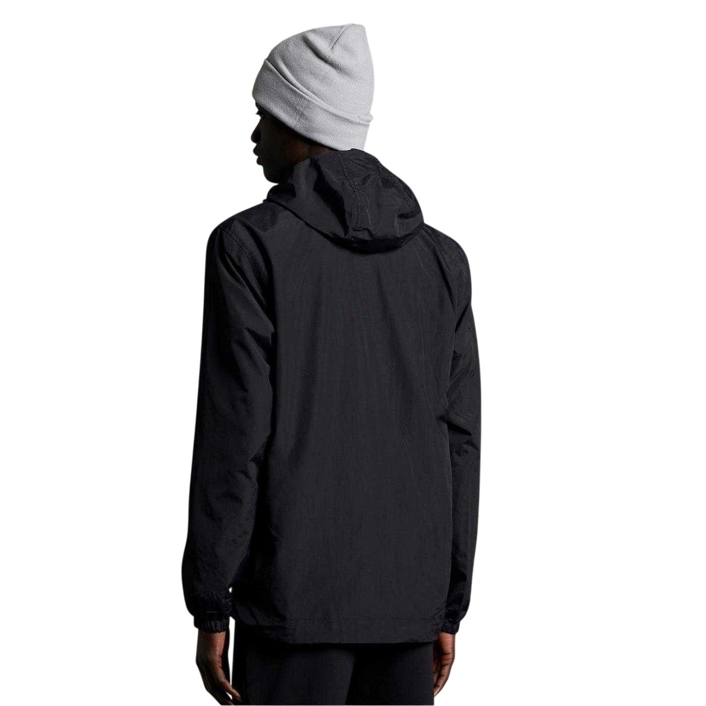Jet Black - Back - Lyle & Scott Mens Full Zip Hooded Jacket