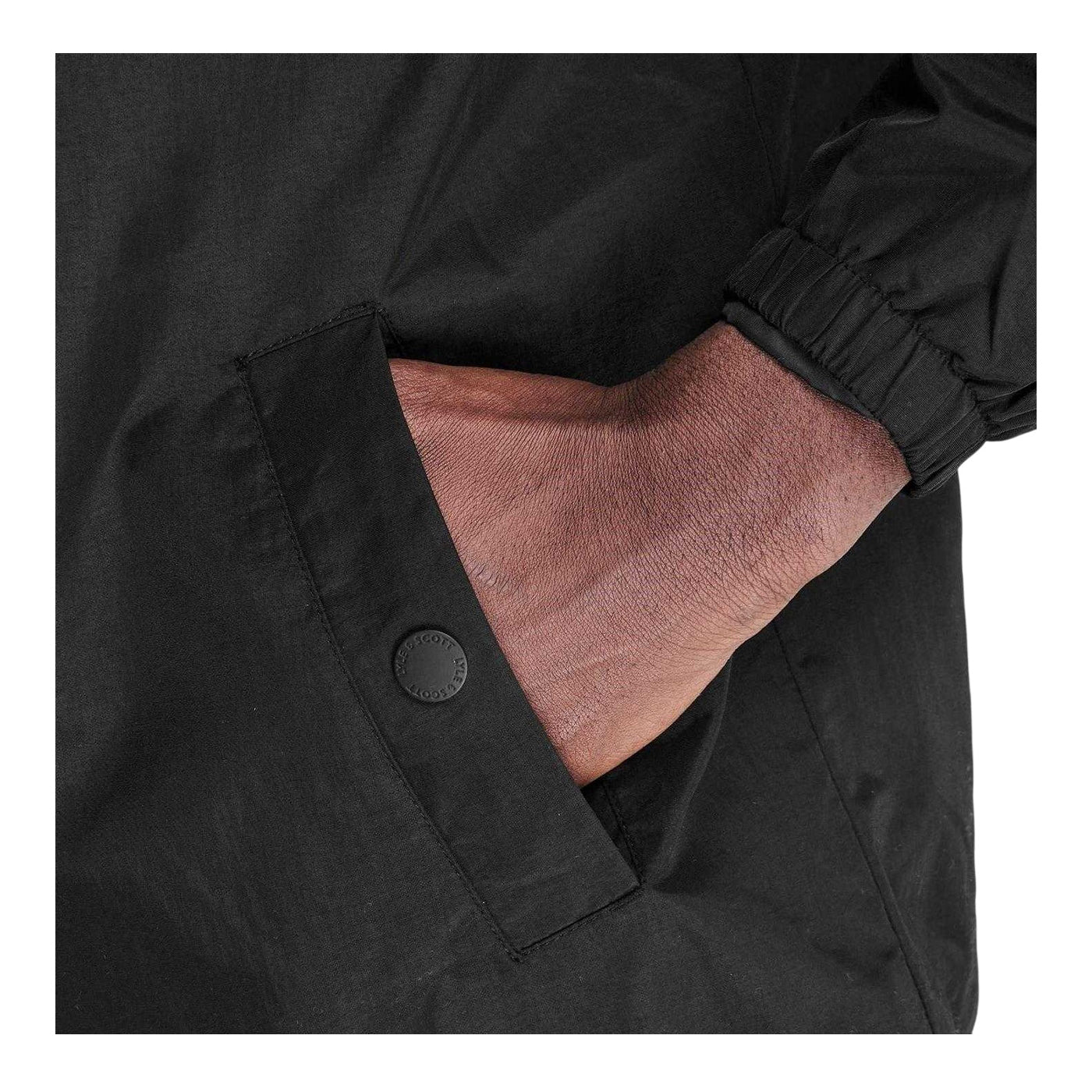 Jet Black - Lifestyle - Lyle & Scott Mens Full Zip Hooded Jacket