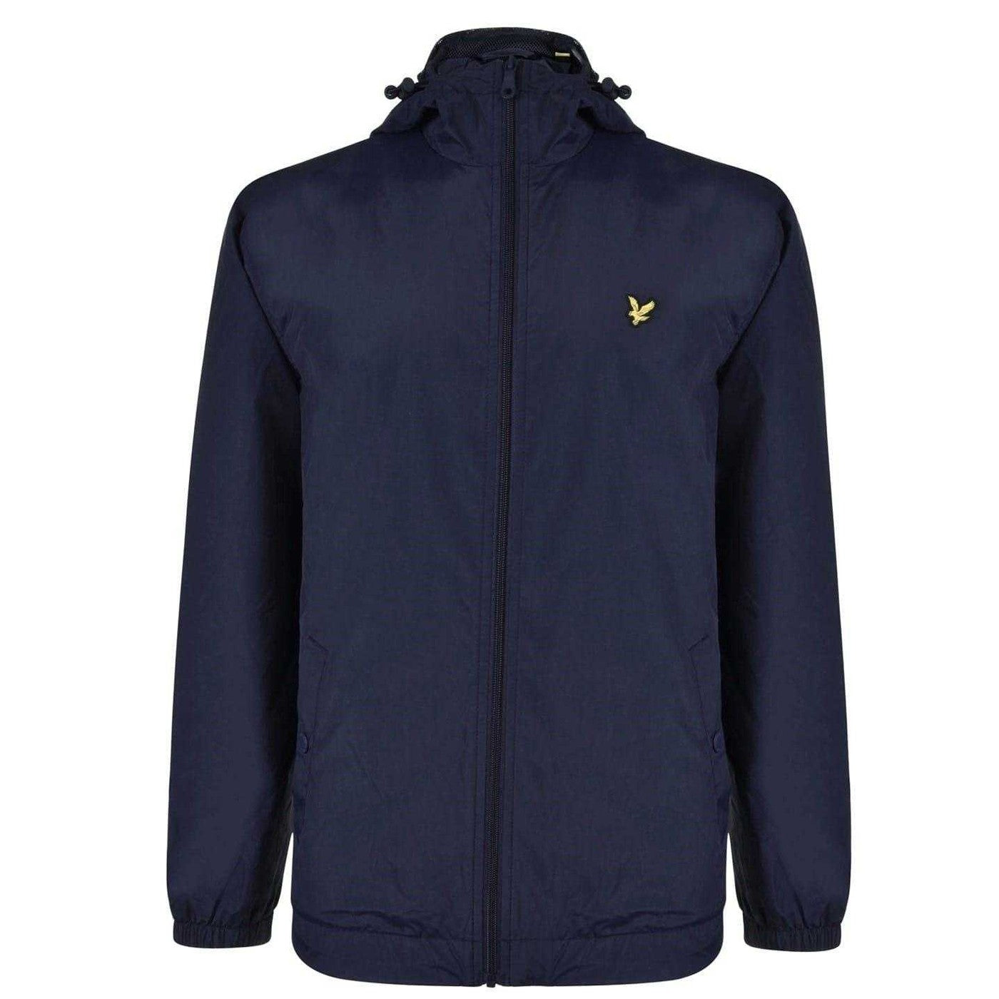 Navy - Front - Lyle & Scott Mens Full Zip Hooded Jacket