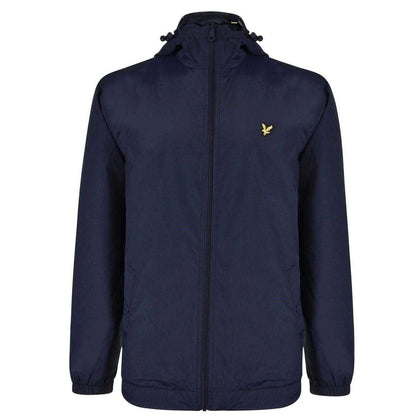 Navy - Front - Lyle & Scott Mens Full Zip Hooded Jacket