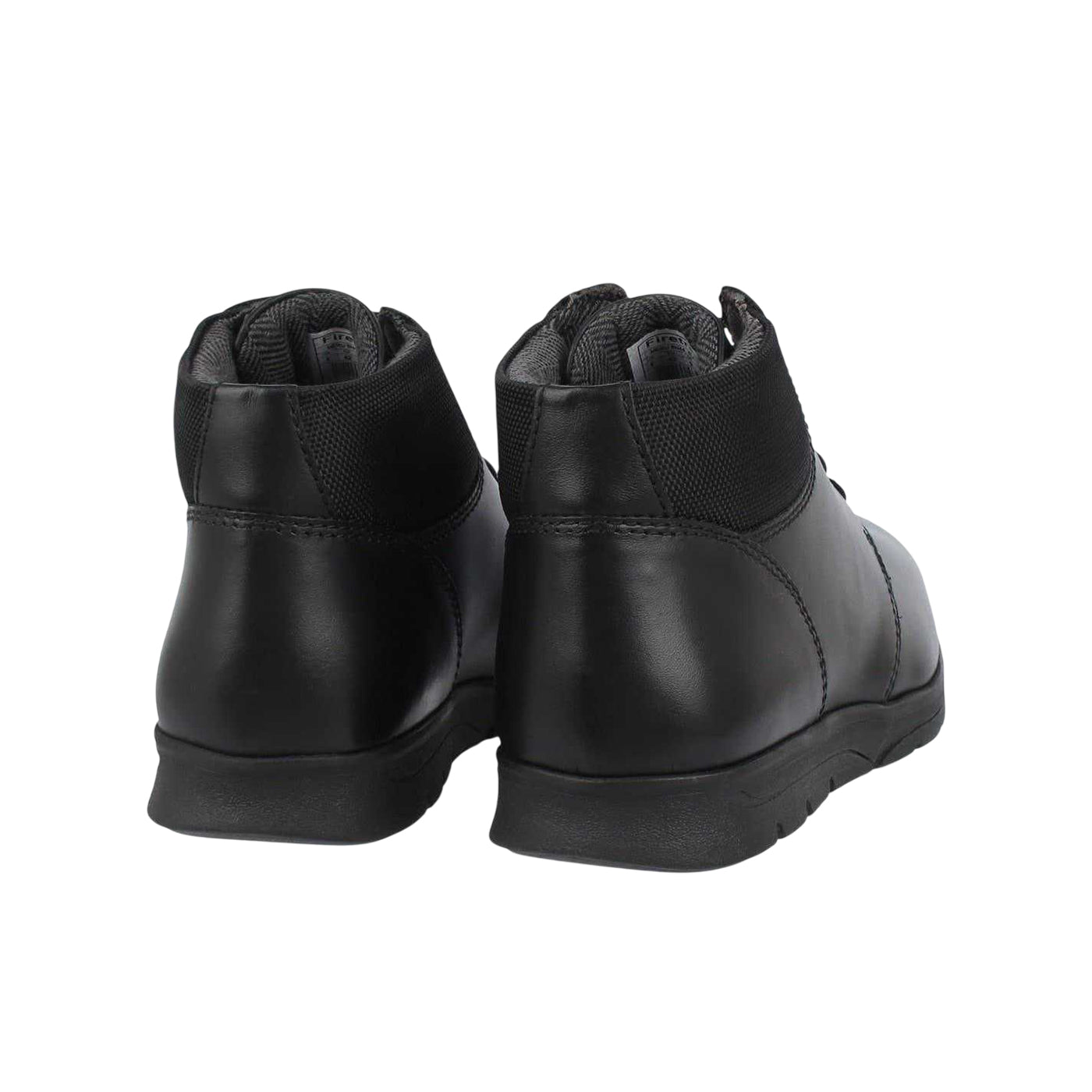 Black - Back - Firetrap Mens Leather Ankle Boots