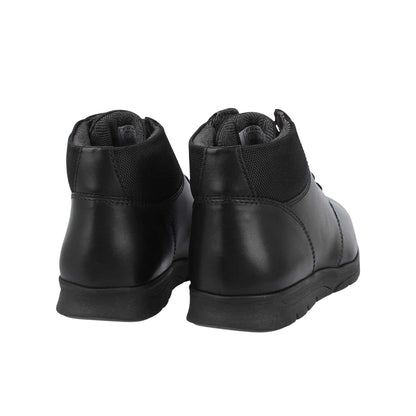 Black - Back - Firetrap Mens Leather Ankle Boots