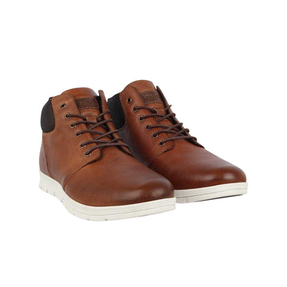 Tan - Front - Firetrap Mens Leather Ankle Boots