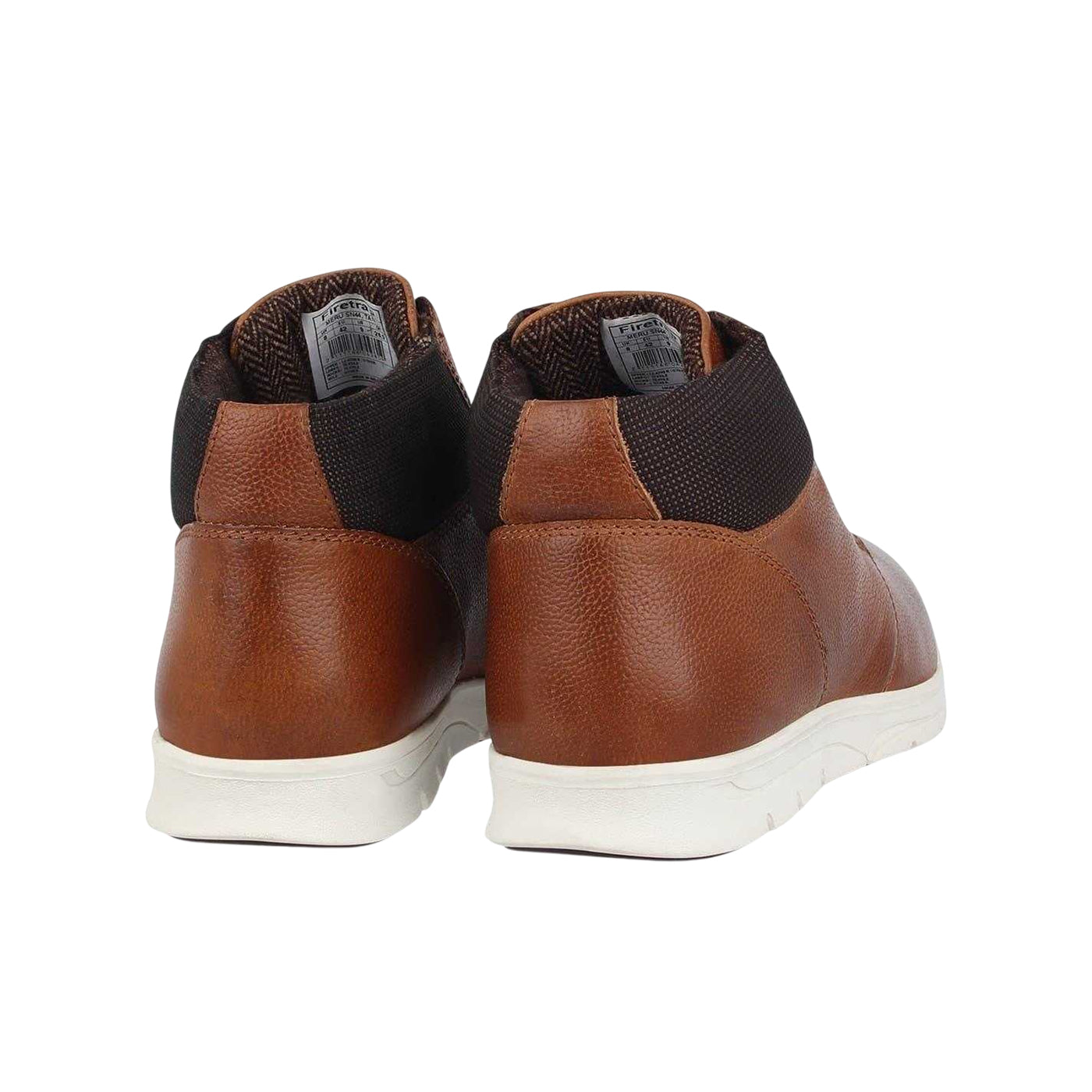 Tan - Back - Firetrap Mens Leather Ankle Boots