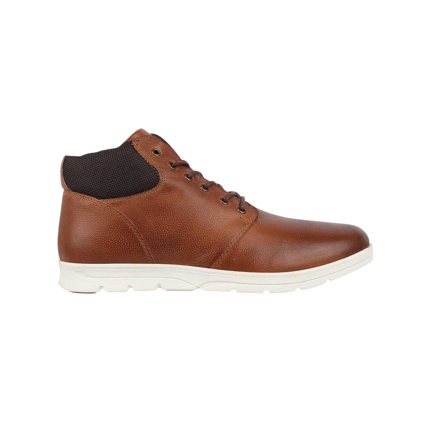 Tan - Side - Firetrap Mens Leather Ankle Boots