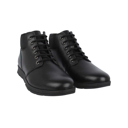 Black - Front - Firetrap Mens Leather Ankle Boots