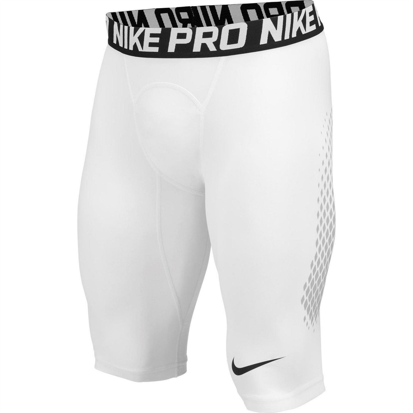 White - Front - Nike Mens Pro Workout Compression Shorts