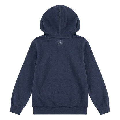 Blue - Back - Nike Childrens-Kids Air Jordan Relaxed Fit Pullover Hoodie