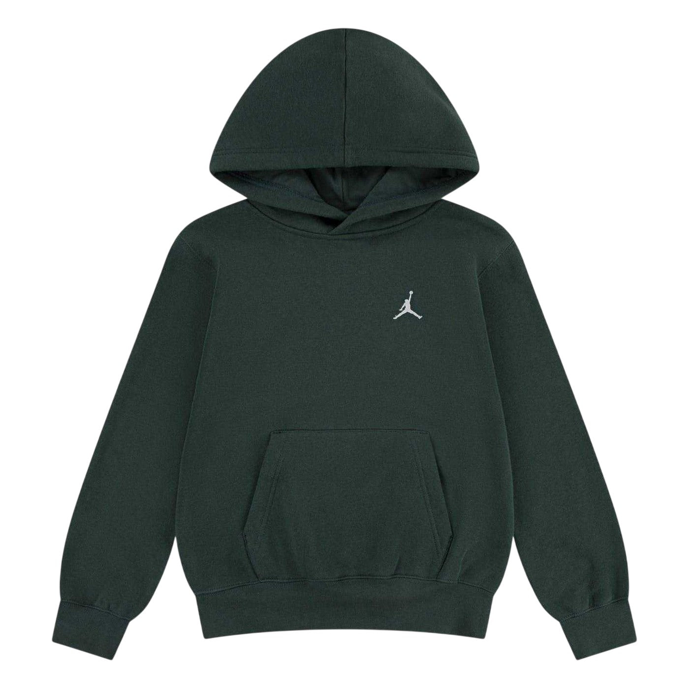 Midnight Green - Front - Nike Childrens-Kids Air Jordan Relaxed Fit Pullover Hoodie