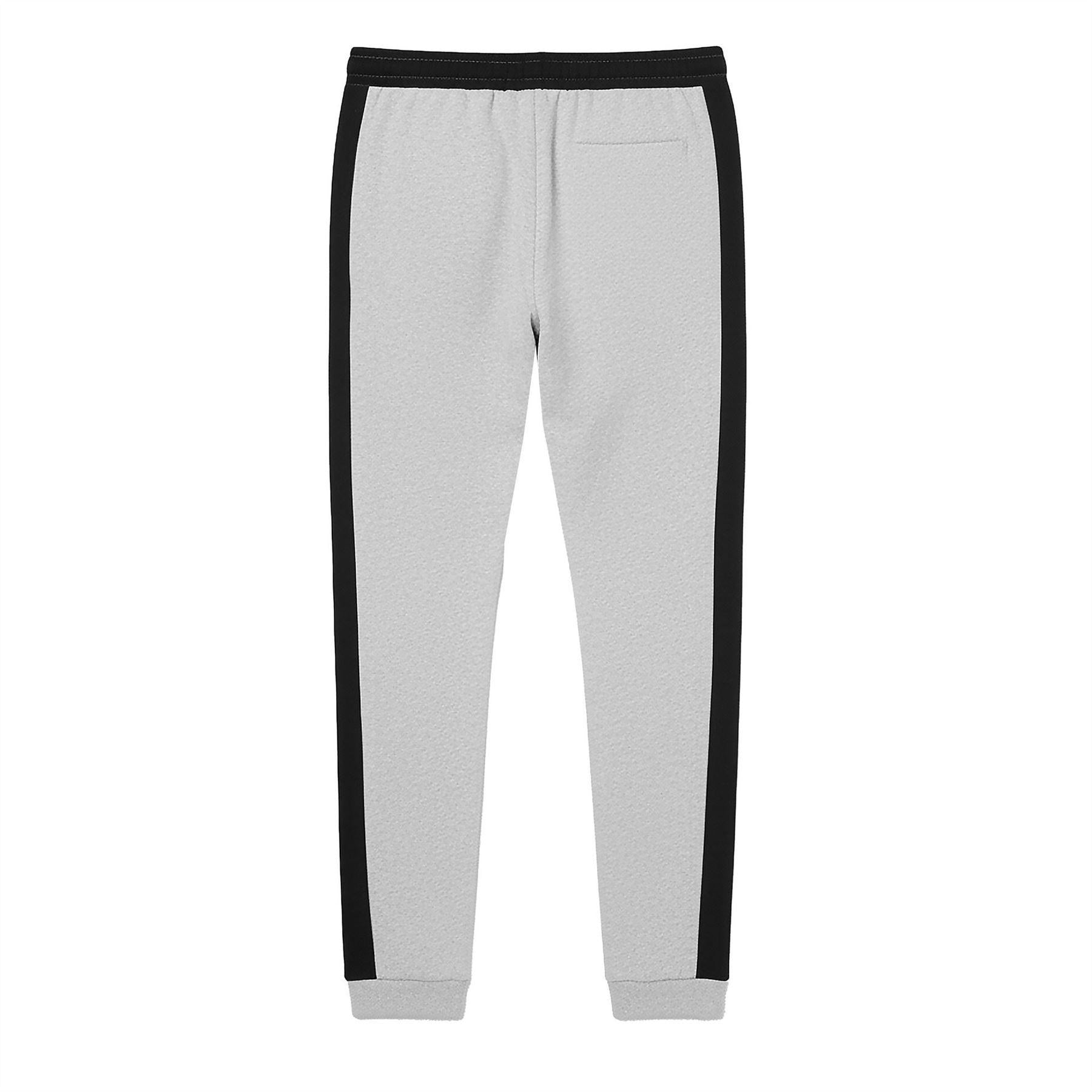 Grey - Back - Lacoste Mens Colourblock Sweatpants