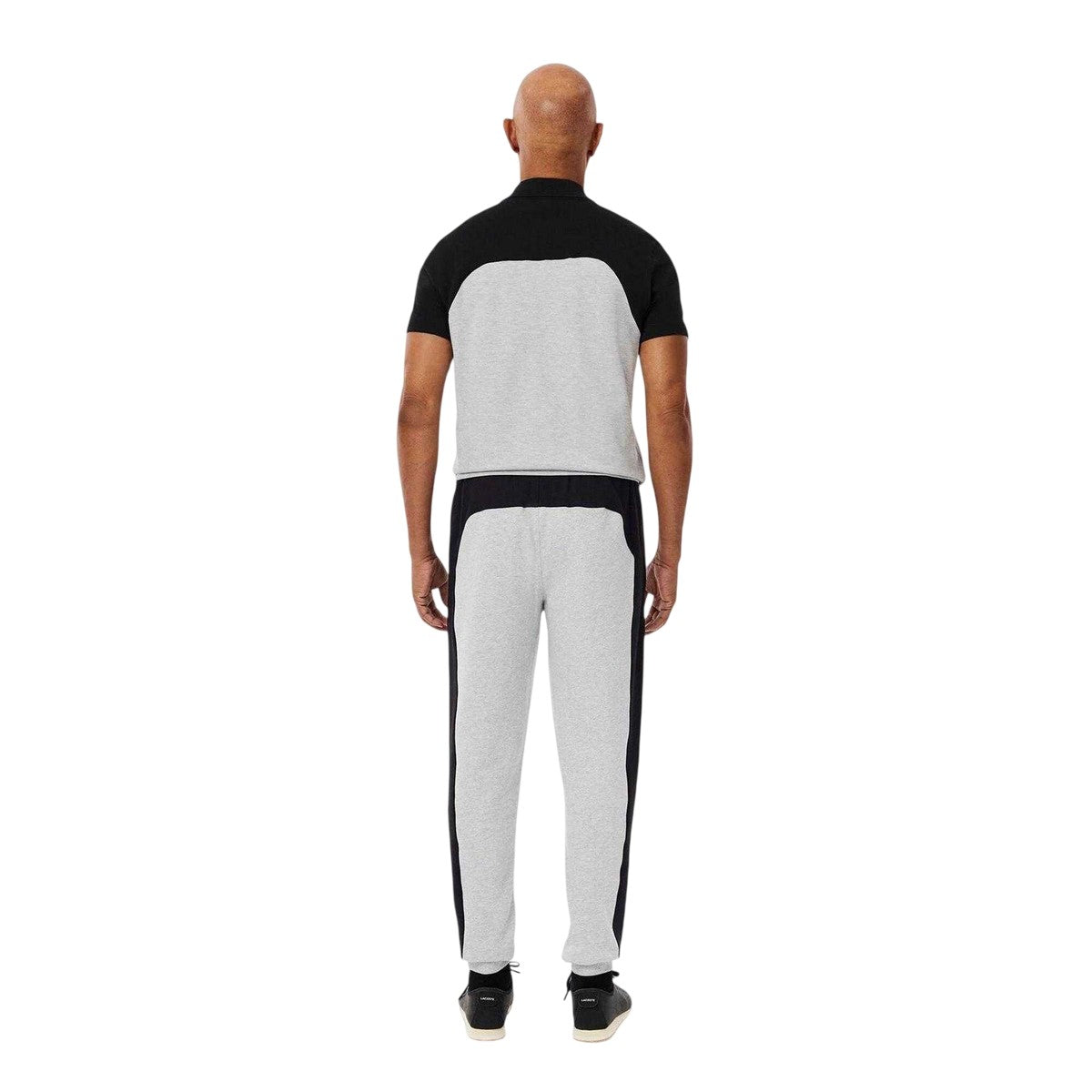 Grey - Pack Shot - Lacoste Mens Colourblock Sweatpants
