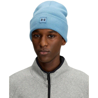 Blue Smoke - Side - Under Armour Mens Halftime Logo Beanie