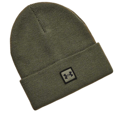 Marine OD Green - Front - Under Armour Mens Halftime Logo Beanie
