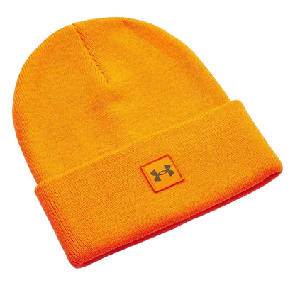 Squad Orange - Front - Under Armour Mens Halftime Logo Beanie