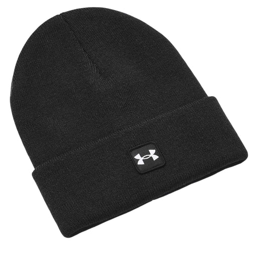 Black - Front - Under Armour Mens Halftime Logo Beanie