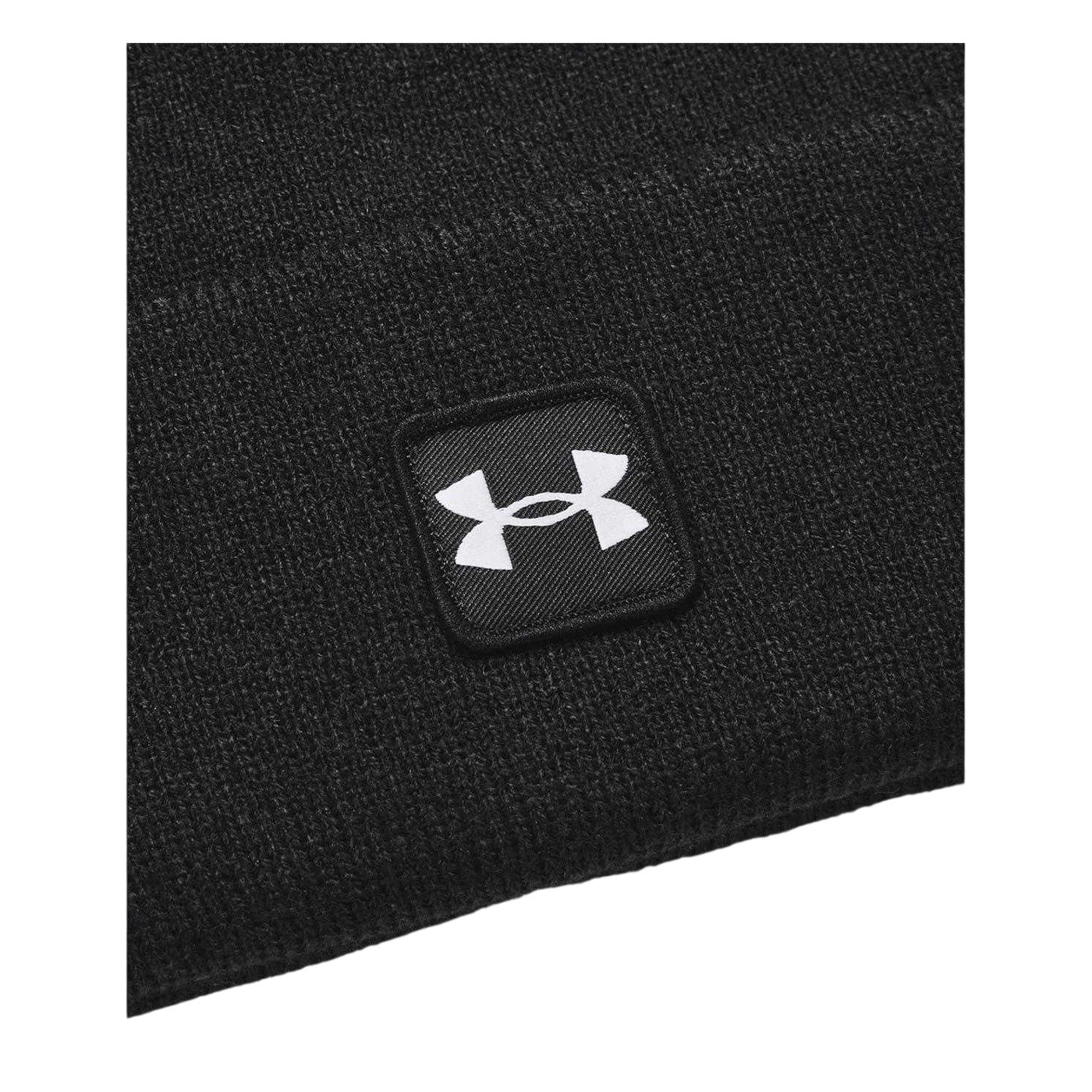 Black - Back - Under Armour Mens Halftime Logo Beanie