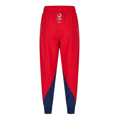 Red - Back - Adidas Mens Colour Block Regular Joggers