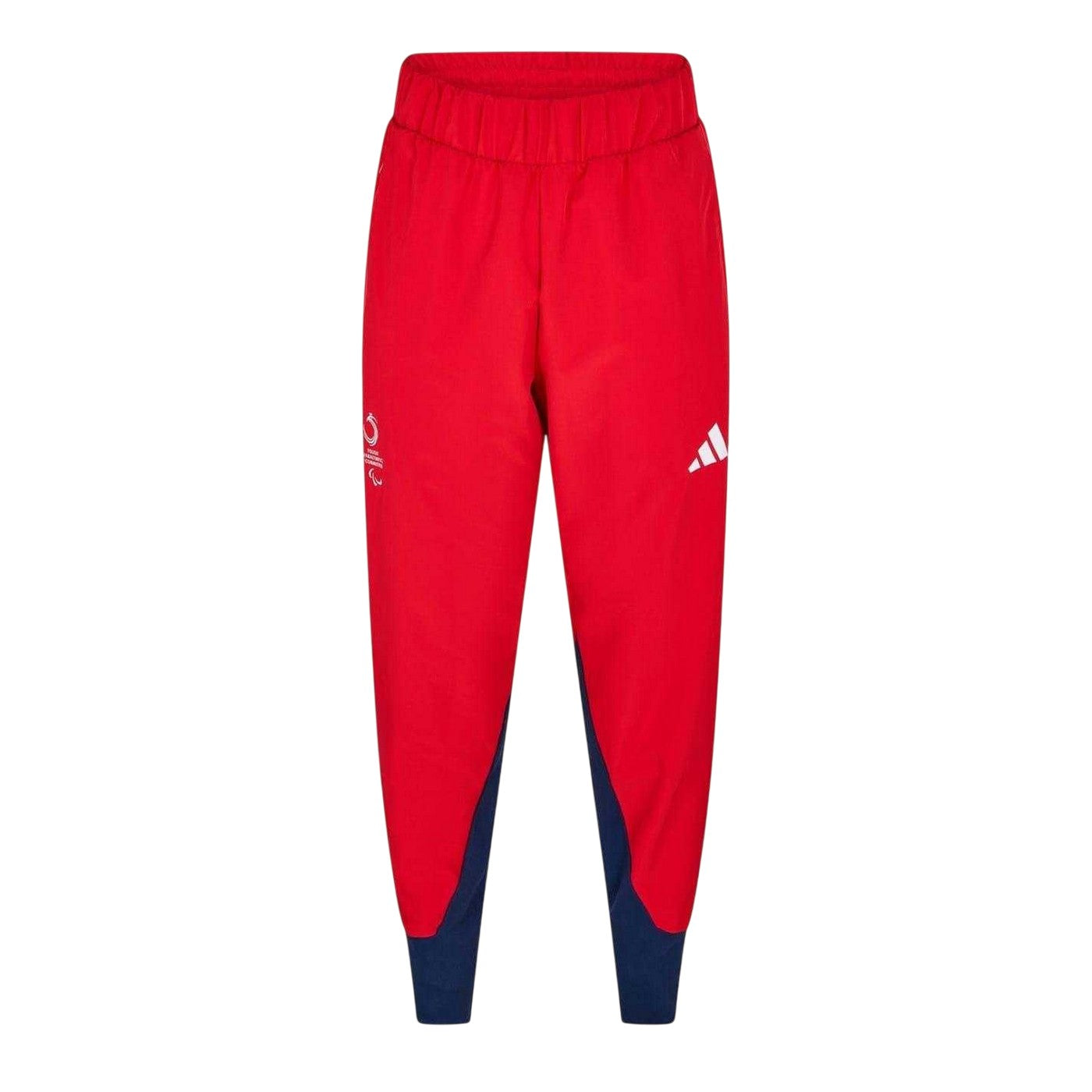 Red - Front - Adidas Mens Colour Block Regular Joggers