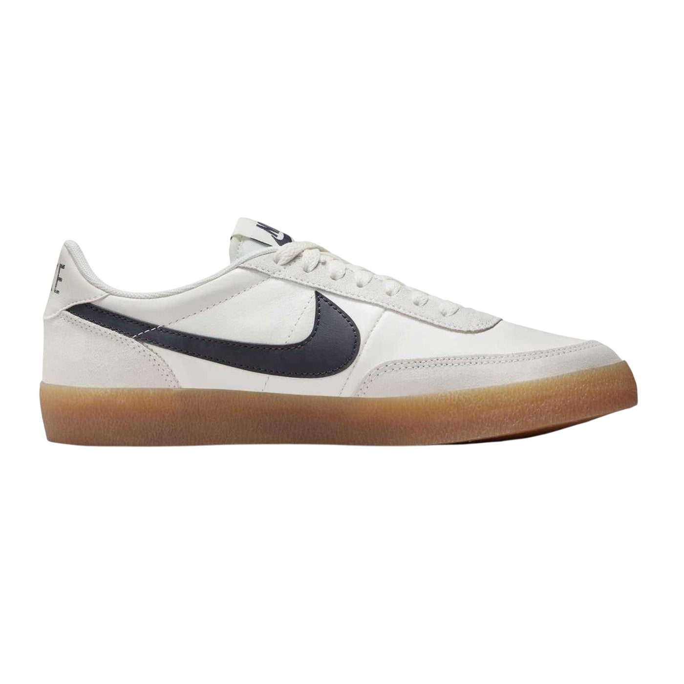 White-Grey-Gum - Front - Nike Womens-Ladies Leather Flat Trainers