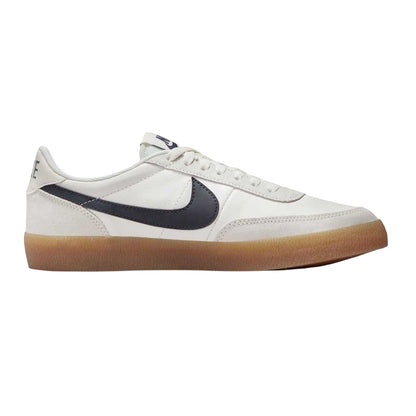 White-Grey-Gum - Front - Nike Womens-Ladies Leather Flat Trainers