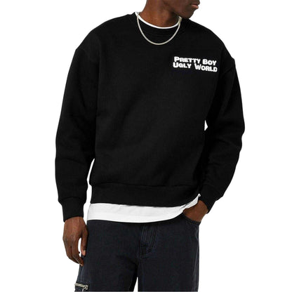 Black - Lifestyle - Pretty Boy Ugly World Mens Logo Sweatshirt