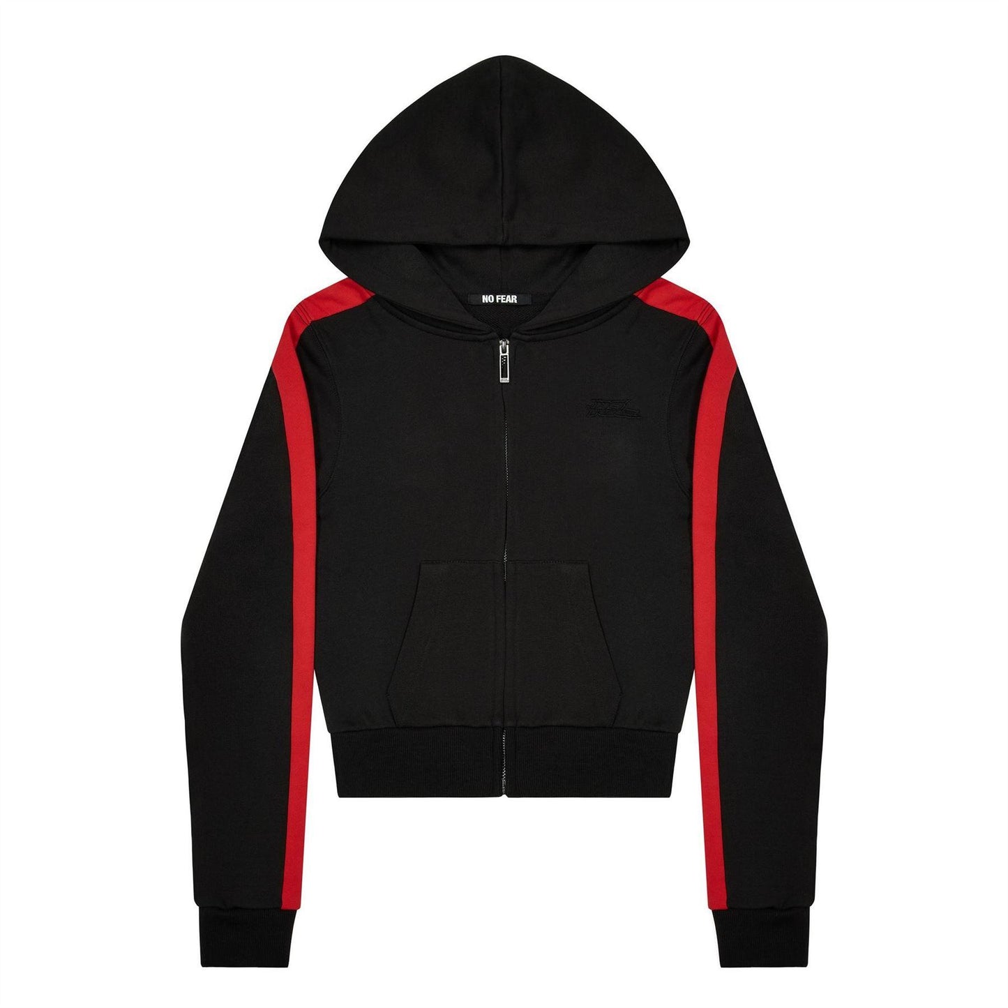 Black - Front - Zip Womens-Ladies Full Zip Hoodie