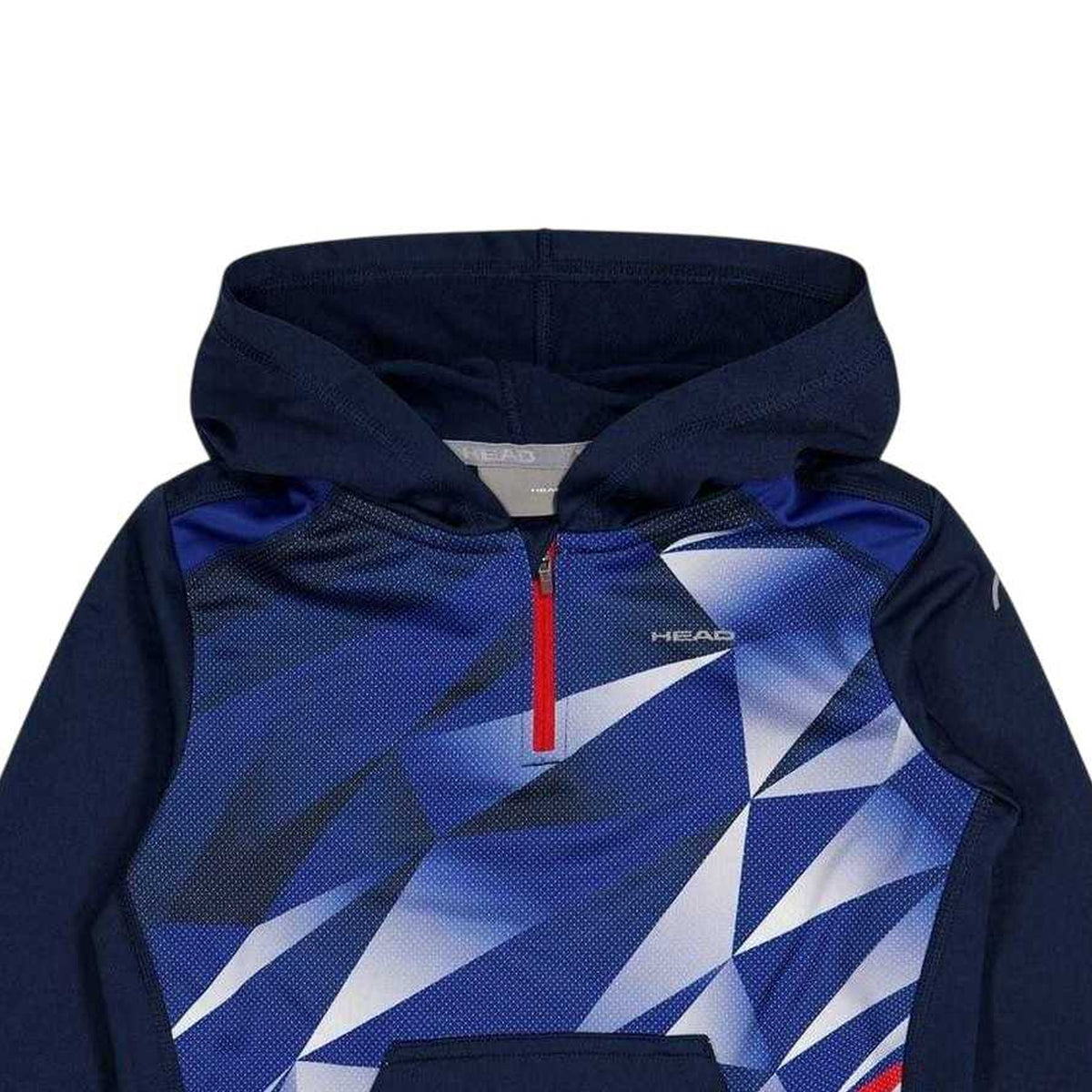 Black-Purple - Side - Head Boys Geometric Hoodie