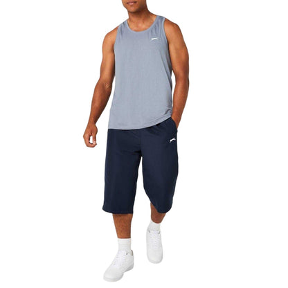 Charcoal - Close up - Slazenger Mens 3-4 Length Tracksuit Bottoms