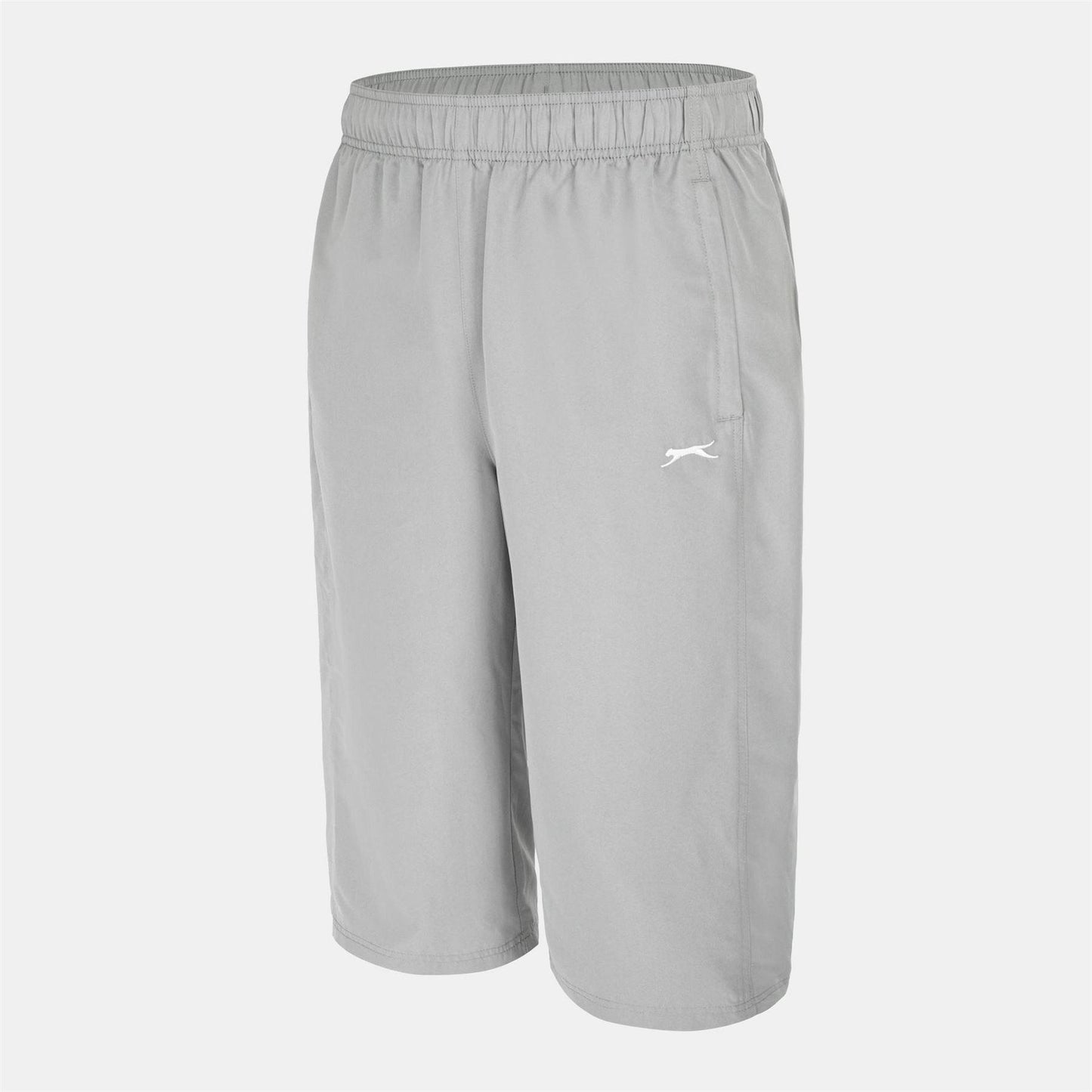Light Grey - Side - Slazenger Mens 3-4 Length Tracksuit Bottoms