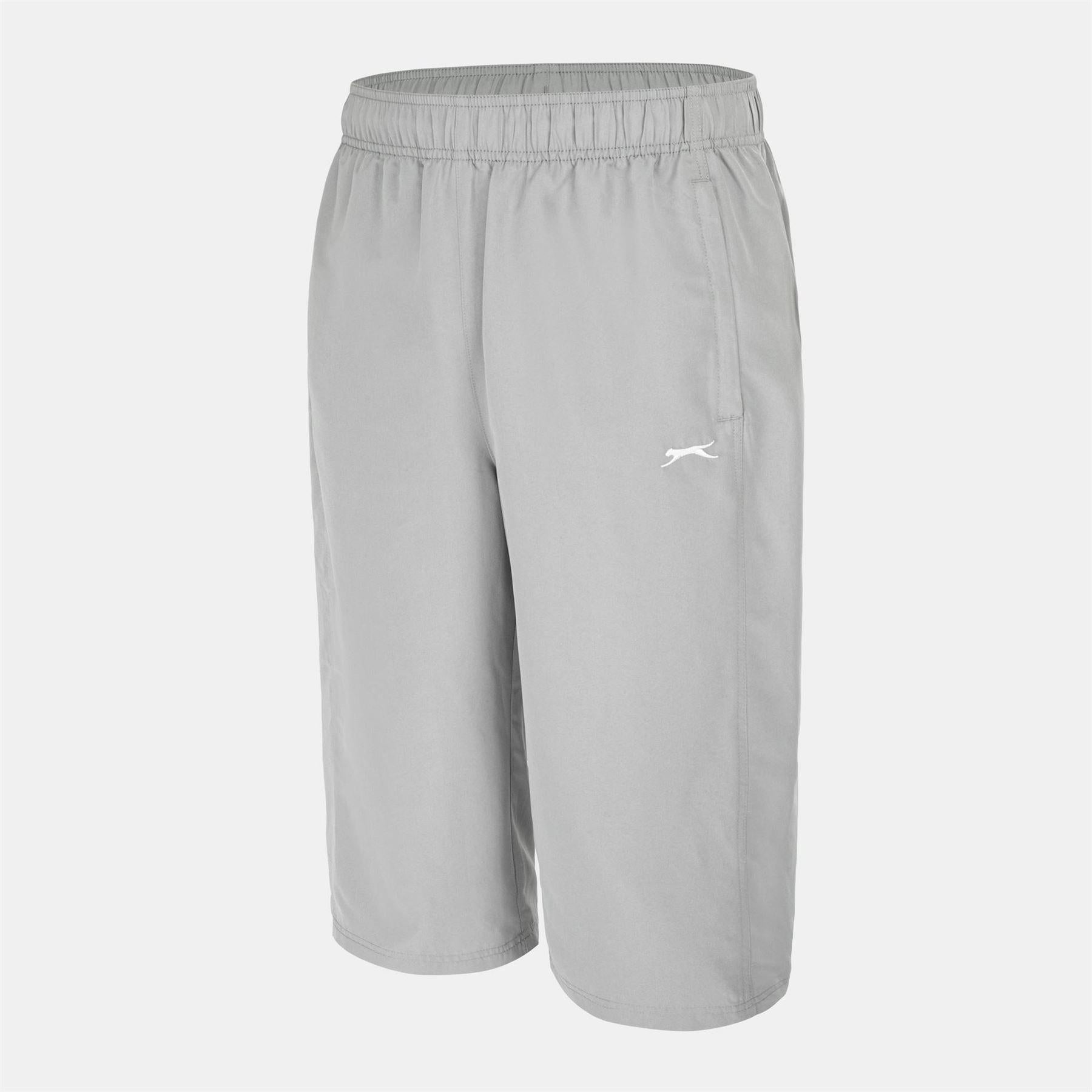 Light Grey - Side - Slazenger Mens 3-4 Length Tracksuit Bottoms